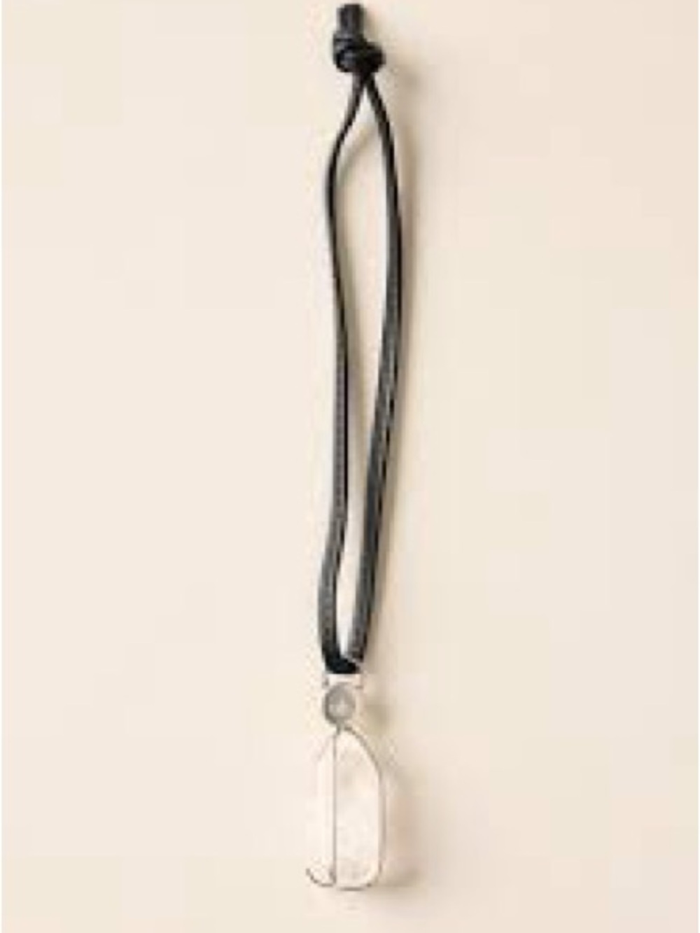NWB - Alo Yoga - intention crystal in clear quartz bag charm